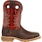 Durango Men's Waterproof Western Work Boot, 9.5 M, Steel Toe, 11 in H, Safari Elephant/Crimson, DDB0301 DDB0301 - alternate 7